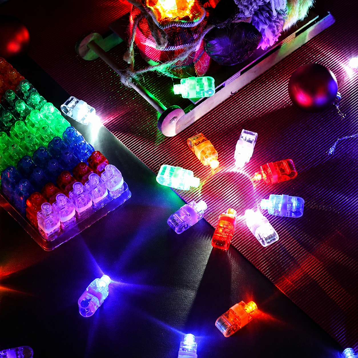 🔥 Last Day: 60% OFF 🔥 – Colorful Mini LED Finger Lights – Festive Finger Lights with Elastic Band ( 5Pcs/Set )🔥 thumbnail 2