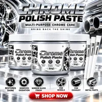 🚗50K+ SOLD💕✨Metal Chrome Polish & Restorer Paste with Brush – Heavy-Duty Chrome Polishing Cream, Oxidatio thumbnail 1