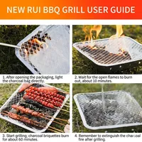 Outdoor High Temperature Dosage Less Smoke Barbecue Small Disposable Barbecue Outdoor thumbnail 3
