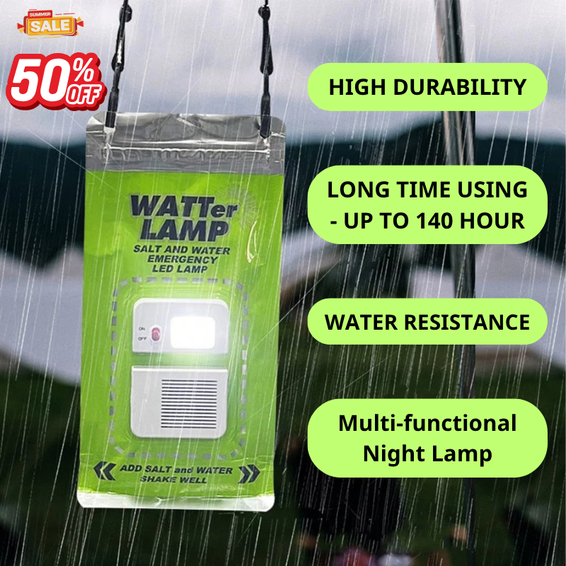 🔥 BIG SUMMER SALE UPTO 50% 🔥 LED Salt Water Emergency Lamp Waterproof Portable Salt Water Lights Reusable - Image 1
