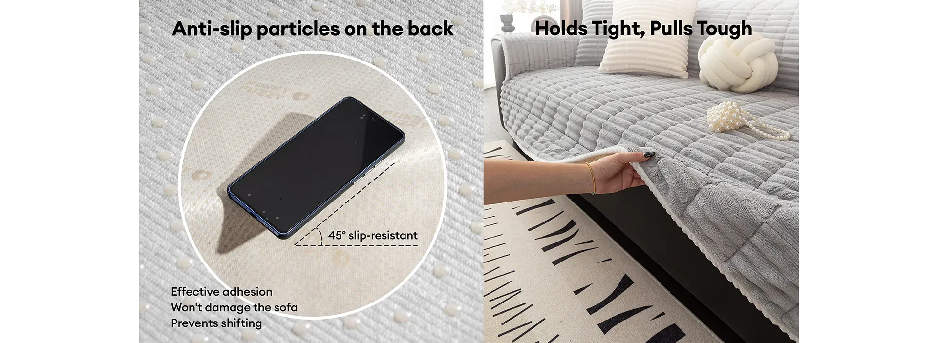 🔥2026 Summer Sale 49% OFF🔥One-Piece Cozy Flannel Sofa Protection Non-Slip Couch Cover - Image 1