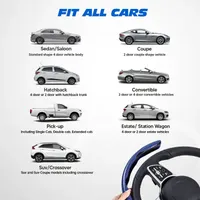🔥Last day of the limited-time 50% off sale!🔥Carbon Fiber Silicone Anti-Slip Car Steering Wheel Cover Universal Fit thumbnail 7