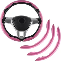 🔥Last day of the limited-time 50% off sale!🔥Carbon Fiber Silicone Anti-Slip Car Steering Wheel Cover Universal Fit thumbnail 9