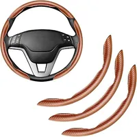 🔥Last day of the limited-time 50% off sale!🔥Carbon Fiber Silicone Anti-Slip Car Steering Wheel Cover Universal Fit thumbnail 12