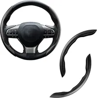 🔥Last day of the limited-time 50% off sale!🔥Carbon Fiber Silicone Anti-Slip Car Steering Wheel Cover Universal Fit thumbnail 14