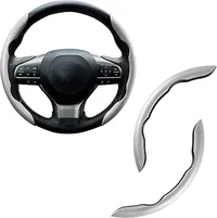 🔥Last day of the limited-time 50% off sale!🔥Carbon Fiber Silicone Anti-Slip Car Steering Wheel Cover Universal Fit thumbnail 15