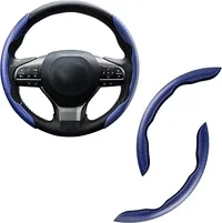 🔥Last day of the limited-time 50% off sale!🔥Carbon Fiber Silicone Anti-Slip Car Steering Wheel Cover Universal Fit thumbnail 16