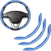 🔥Last day of the limited-time 50% off sale!🔥Carbon Fiber Silicone Anti-Slip Car Steering Wheel Cover Universal Fit thumbnail 20