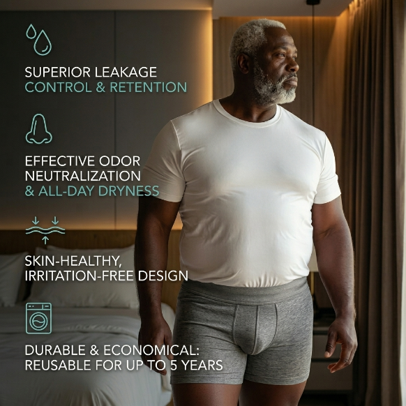 🎁 SALE OFF 60% ULTRA-ABSORBENT INCONTINENCE BOXER BRIEFS 💧  Look Like a Man. Feel Like Yourself Again. ⭐⭐⭐⭐⭐ thumbnail 3