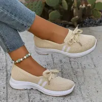 💗Mother's Day 60% OFF✨Women’s Breathable Knit Slip-On 🔥 Lightweight Low-Top Casual Shoes thumbnail 5