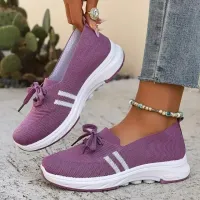 💗Mother's Day 60% OFF✨Women’s Breathable Knit Slip-On 🔥 Lightweight Low-Top Casual Shoes thumbnail 6