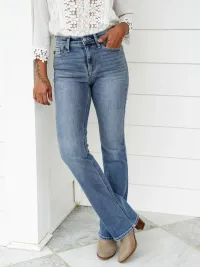 ✨HOT SALE 49% OFF👖New Tummy Control Bootcut Jeans 🔥(Buy 2 Free Shipping)📦 thumbnail 14