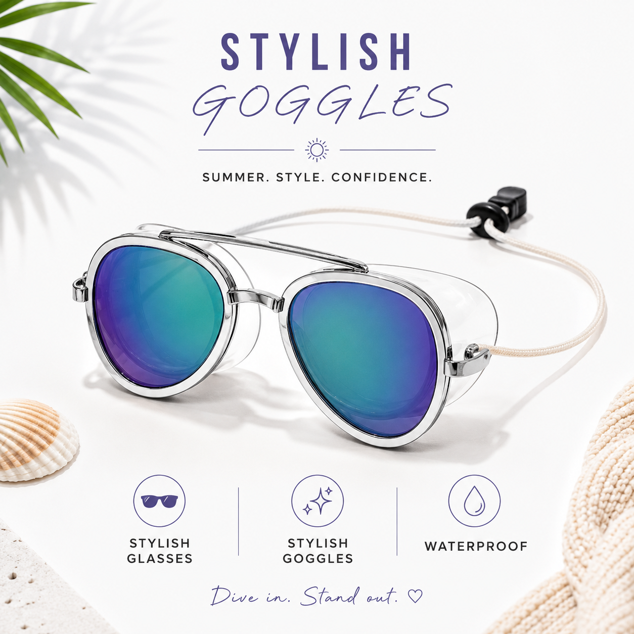 🔥 Hot Sale 65% OFF☀️ All-In-One Summer Goggles 🏖️ thumbnail 8