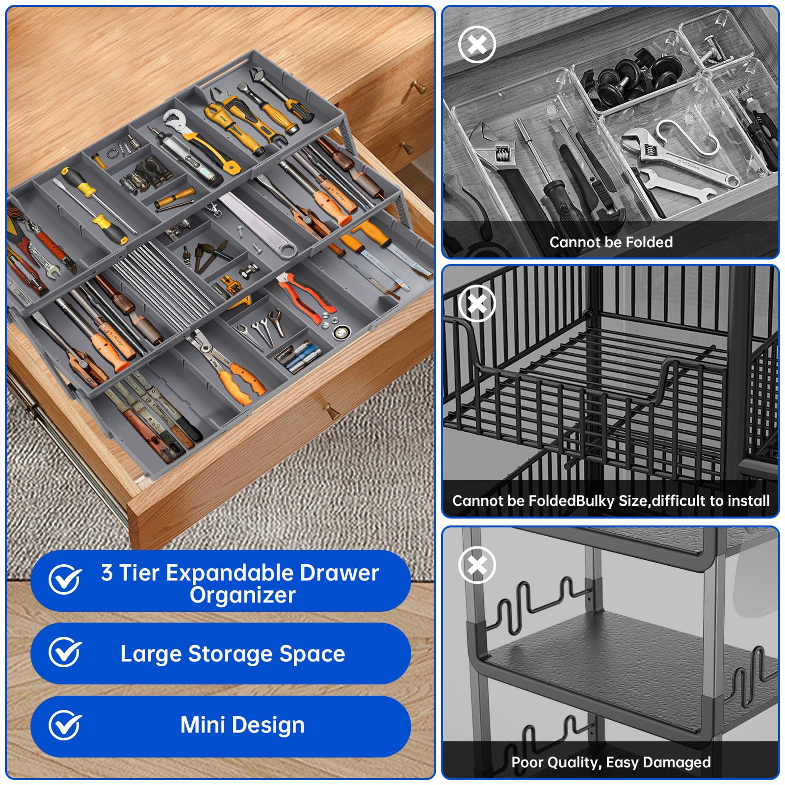 🔥Last Promotion🔥Multi-Level Smart Drawer Organizer thumbnail 4