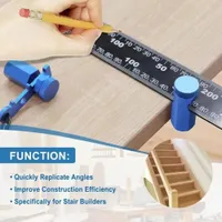 🔥🔥SALE OFF UP TO 50%🔥🔥Hook Framing Square Gauges Knobs Design Adjustable Auxiliary Clamp thumbnail 1