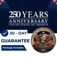 🔥Last Day 50% OFF🔥 250 Years of Freedom Veteran Tribute Coin thumbnail 1