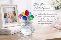 ❤️🌹 Mother’s Day 50% OFF – Colorful Rose Figurine with Vase thumbnail 1