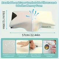 🔥🔥Hot Deal Summer SALE OFF UP TO 60%🔥🔥 Ergonomic Neck Horn Pillow for Side, Back and Stomach Sleepers thumbnail 2