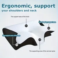 🔥🔥Hot Deal Summer SALE OFF UP TO 60%🔥🔥 Ergonomic Neck Horn Pillow for Side, Back and Stomach Sleepers thumbnail 3