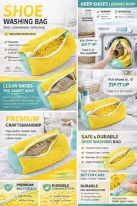 🔥🔥Hot Deal Summer SALE OFF UP TO 60%🔥🔥Washing Shoes Bag Cotton Laundry Fluffy Fibers thumbnail 3