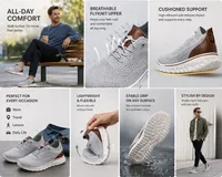 🔥🔥Hot Deal Summer SALE OFF UP TO 60%🔥🔥 Men Sneakers New Men Mesh Casual Shoes Fashion Lightweight thumbnail 2
