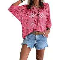 🔥🔥Hot Deal Summer SALE OFF UP TO 60%🔥🔥Inspired Beige Crochet Top with V-Neck thumbnail 11