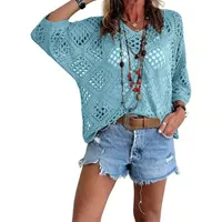 🔥🔥Hot Deal Summer SALE OFF UP TO 60%🔥🔥Inspired Beige Crochet Top with V-Neck thumbnail 13