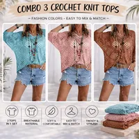 🔥🔥Hot Deal Summer SALE OFF UP TO 60%🔥🔥Inspired Beige Crochet Top with V-Neck thumbnail 4