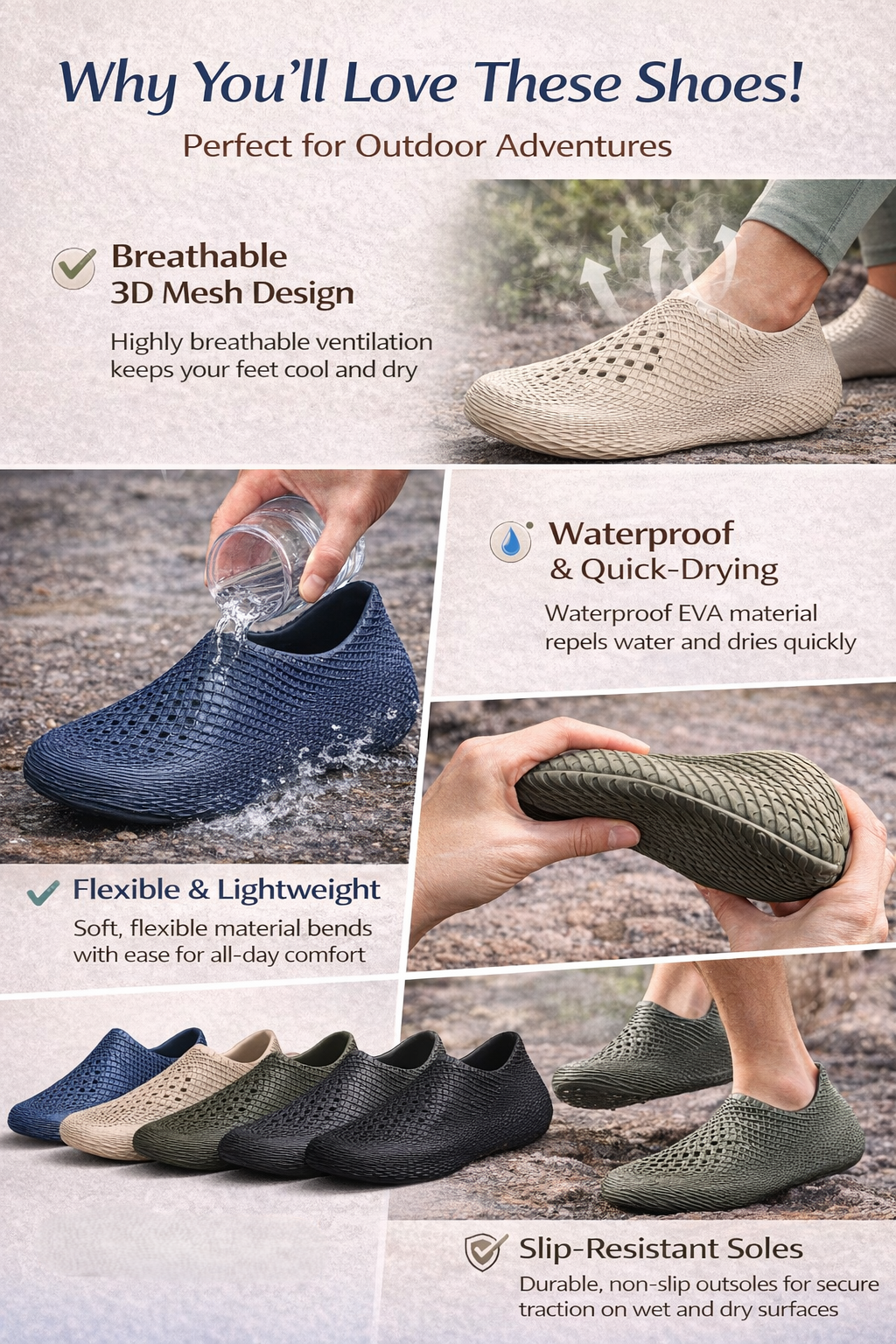 🔥🔥Hot Deal Summer SALE OFF UP TO 50%🔥🔥Cross-border Foreign Trade Men's Hole Shoes Summer thumbnail 5