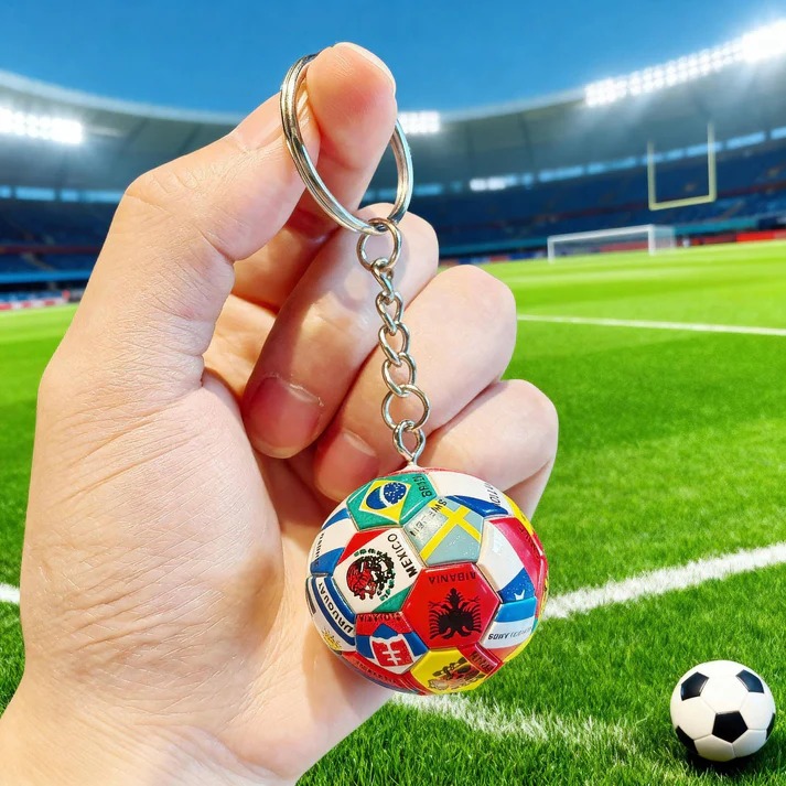 🔥Last Day 50% OFF⚽🏆 2026 FIFA World Cup FIFA Trophy & Ball Keychain thumbnail 13