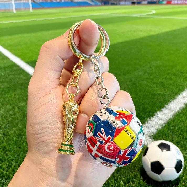 🔥Last Day 50% OFF⚽🏆 2026 FIFA World Cup FIFA Trophy & Ball Keychain thumbnail 14