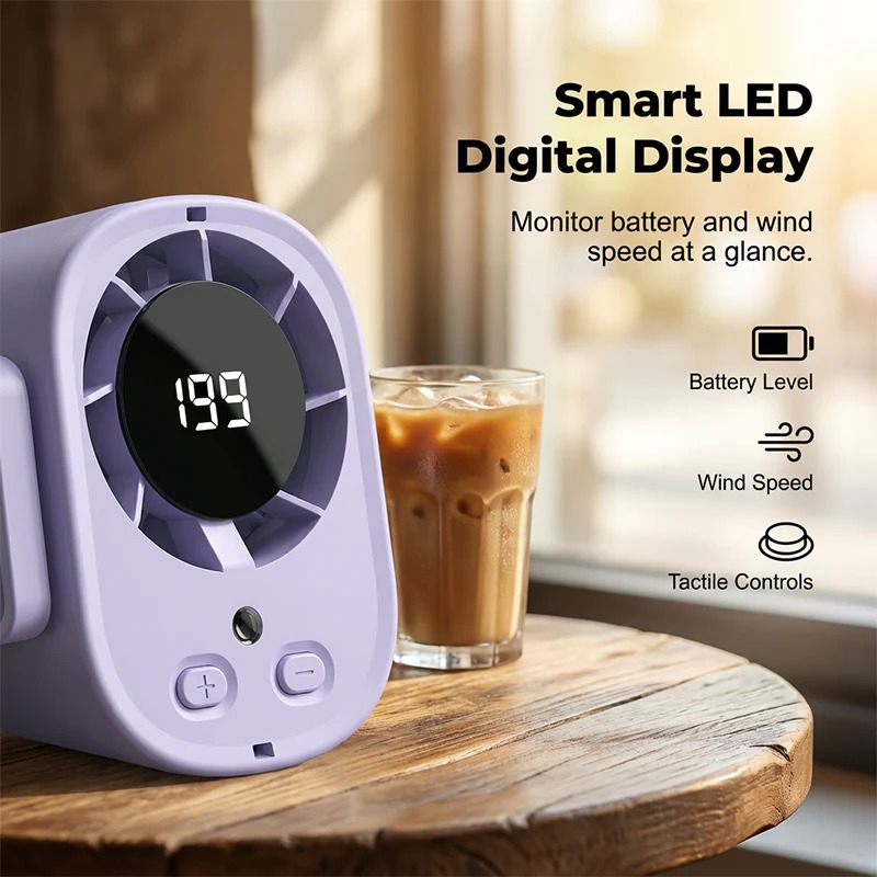 🥳2026 HOT SALE💞50K+ SOLD!High-Speed Brushless Motor Mini Fan thumbnail 4