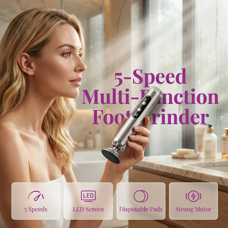 💎 Premium 5-Speed Foot File – Salon Results at Home | 50% OFF Sale 🔥 thumbnail 2