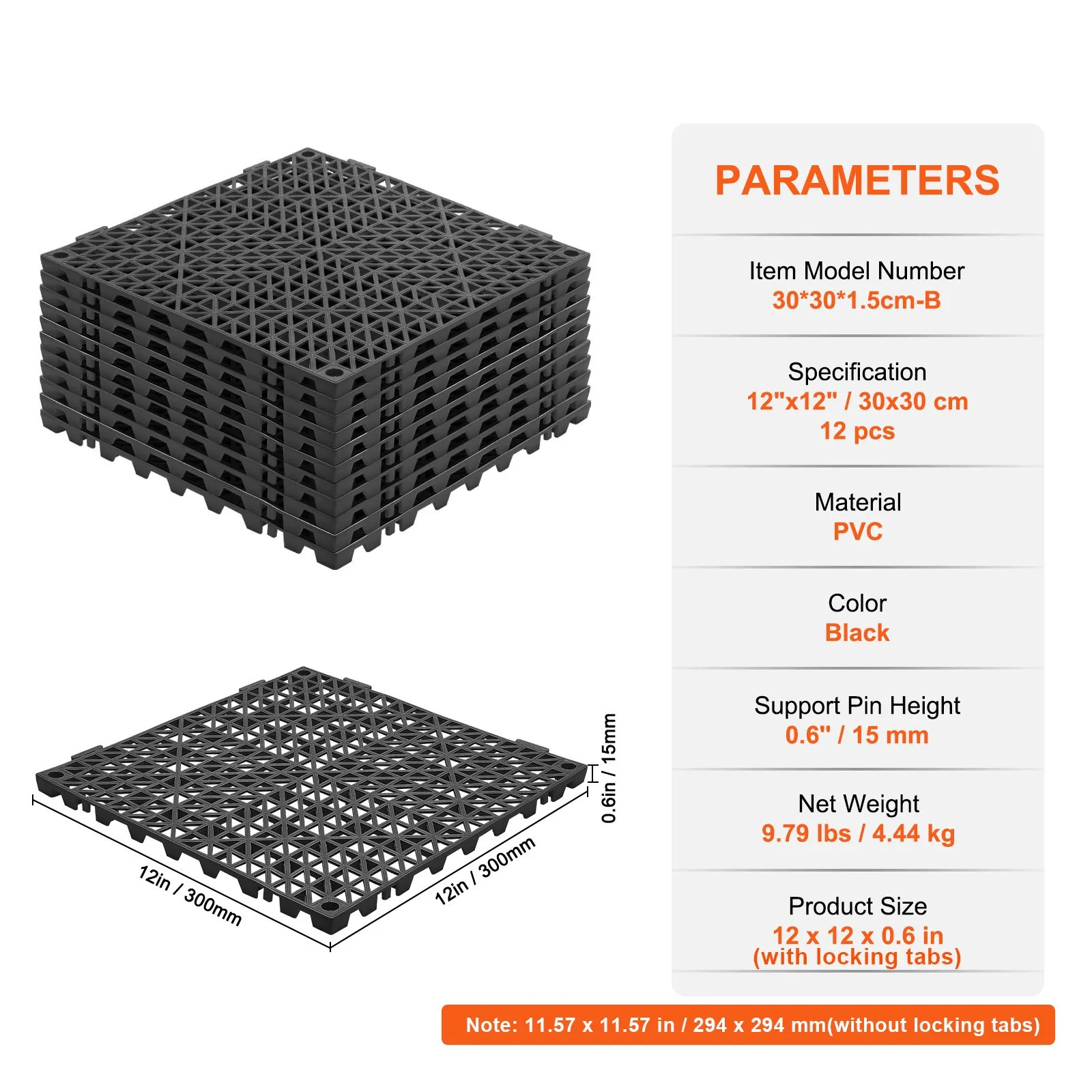 🔥🔥Hot Deal Summer SALE OFF UP TO 60%🔥🔥Splicing Drainage Mats, Soft PVC Interlocking Drainage Floor Tiles thumbnail 7