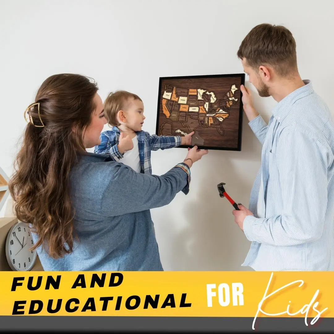 💥BIG SUMMER SALE💥 The Ultimate USA Road Trip Wooden Map Puzzle 🧩 thumbnail 8