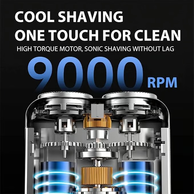 💥Portable Rotary Dual Ring Electric Shaver thumbnail 2