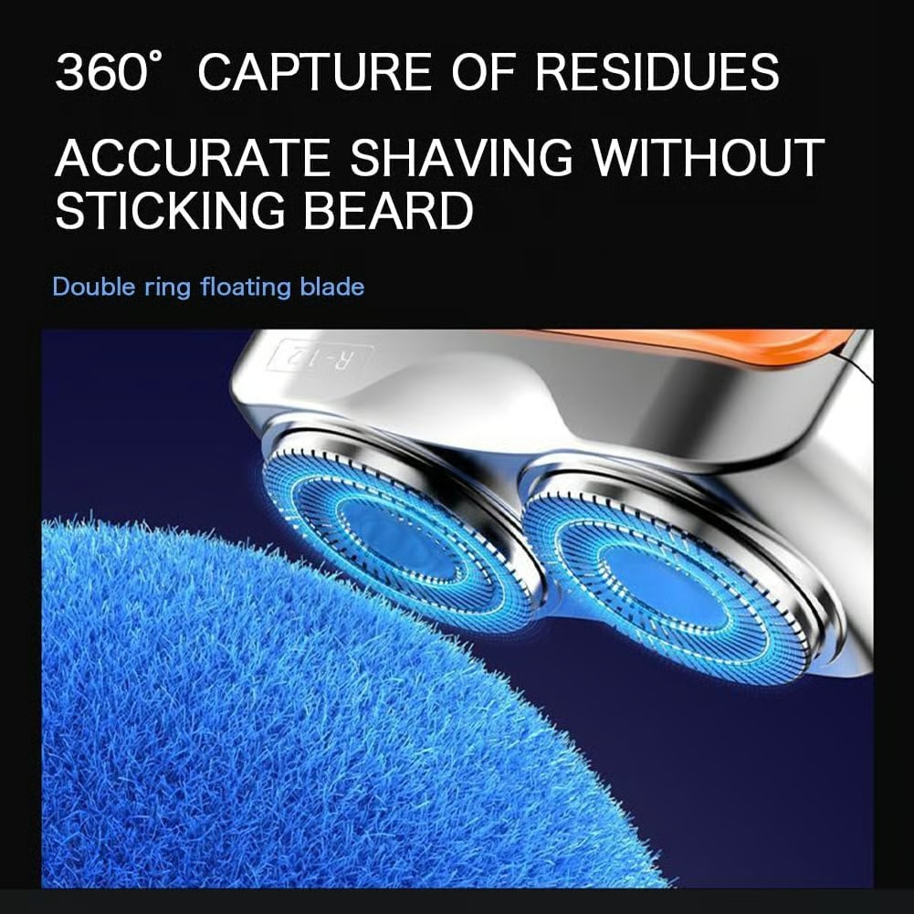💥Portable Rotary Dual Ring Electric Shaver thumbnail 4