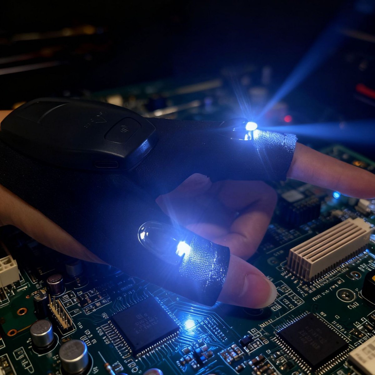 💥Make Dad Smile – Father’s Day 50% OFF❤️-LED Rechargeable Flashlight Gloves thumbnail 6