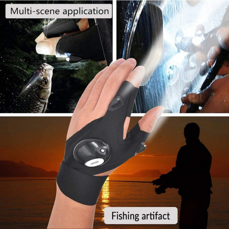 💥Make Dad Smile – Father’s Day 50% OFF❤️-LED Rechargeable Flashlight Gloves thumbnail 7