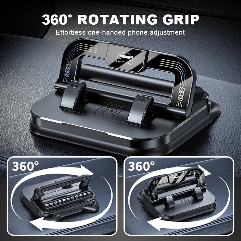 📱 NOW 50% OFF! ✨ 360° Rotating, Foldable Phone Holder – Universally Compatible with Non-Slip Base for Desk🚗💻 thumbnail 2