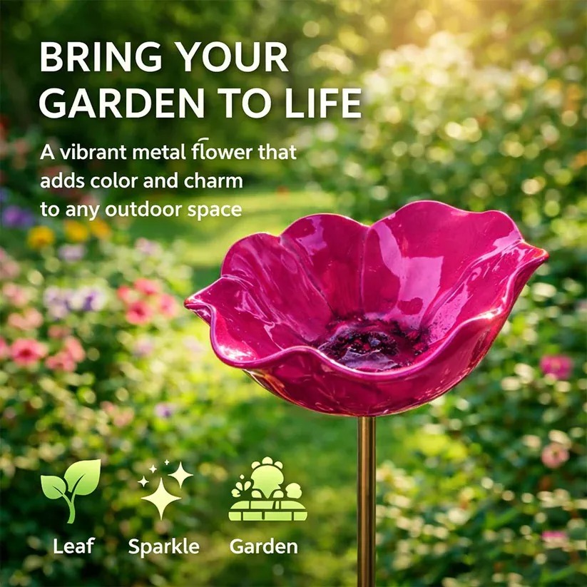 🌟Last Day Promotion 50%🎁Handmade Metal Flower Garden Stake thumbnail 8