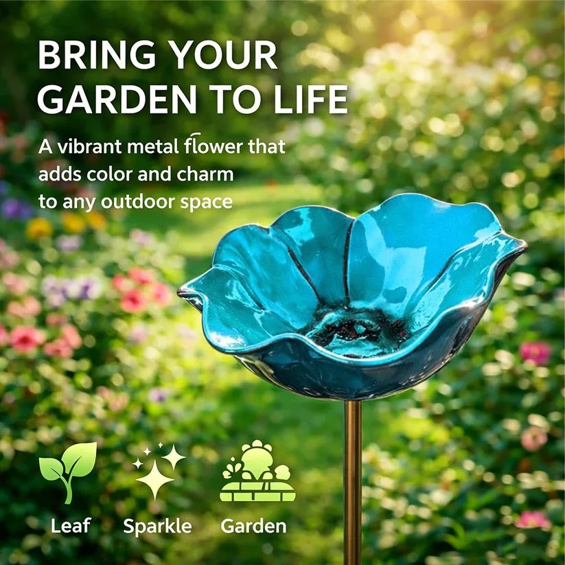 🌟Last Day Promotion 50%🎁Handmade Metal Flower Garden Stake thumbnail 6