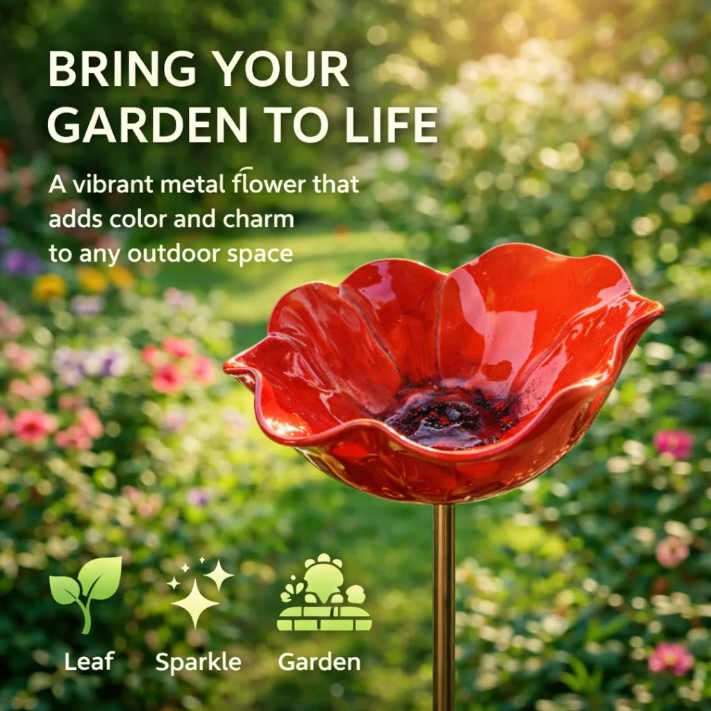 🌟Last Day Promotion 50%🎁Handmade Metal Flower Garden Stake thumbnail 4