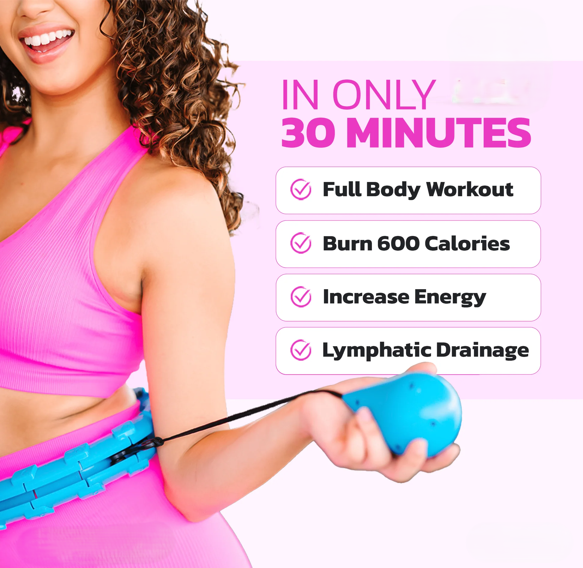 🔥🔥Hot Deal Summer SALE OFF UP TO 60%🔥🔥Smart Sports Circle Adjustable Thin Waist Massager Fitness thumbnail 2