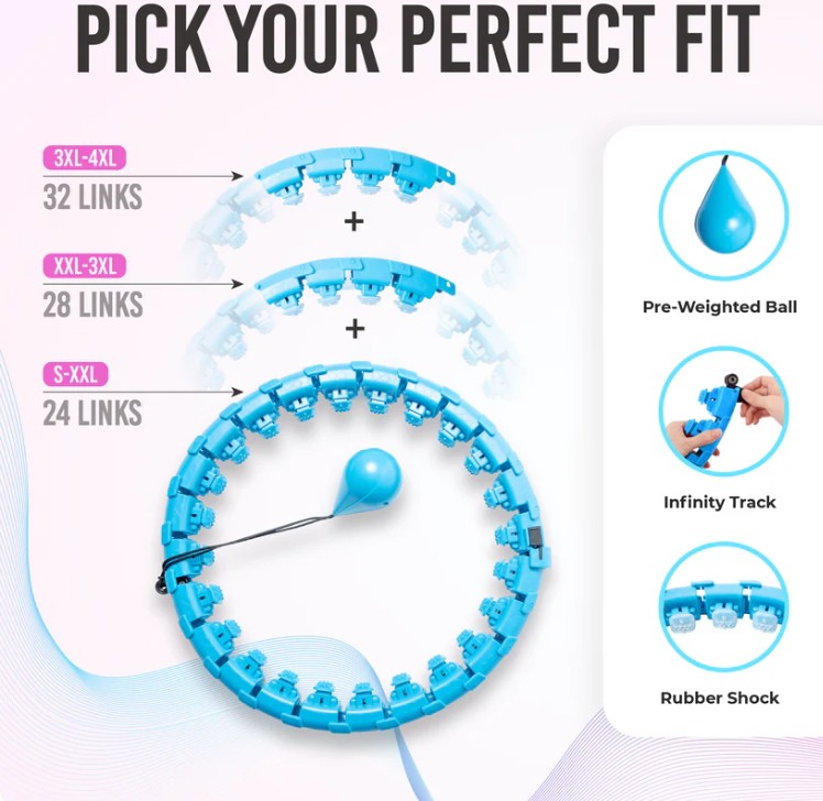 🔥🔥Hot Deal Summer SALE OFF UP TO 60%🔥🔥Smart Sports Circle Adjustable Thin Waist Massager Fitness thumbnail 4