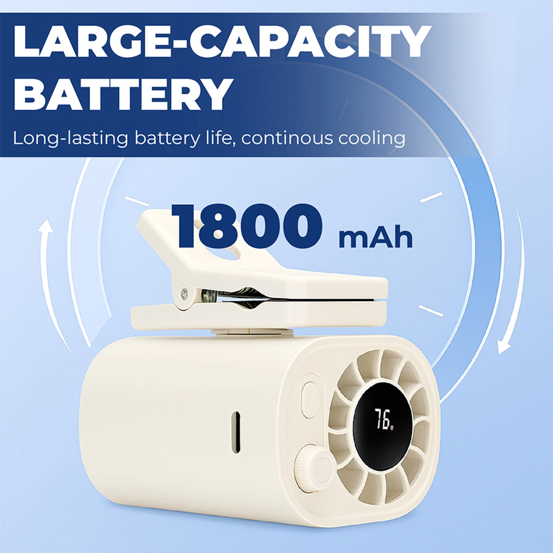 🔥Last Day 50% OFF🔥 360° Clip-On Mini Fan thumbnail 3