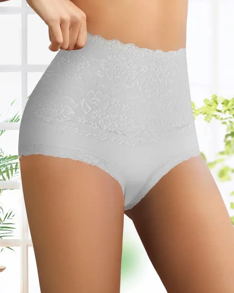 🔥Mother-Days SALE OFF UP TO 50%🔥Women's Floral Lace High Waist Hip Lifting Cotton Briefs (3 Pack / 6 Pack) thumbnail 11
