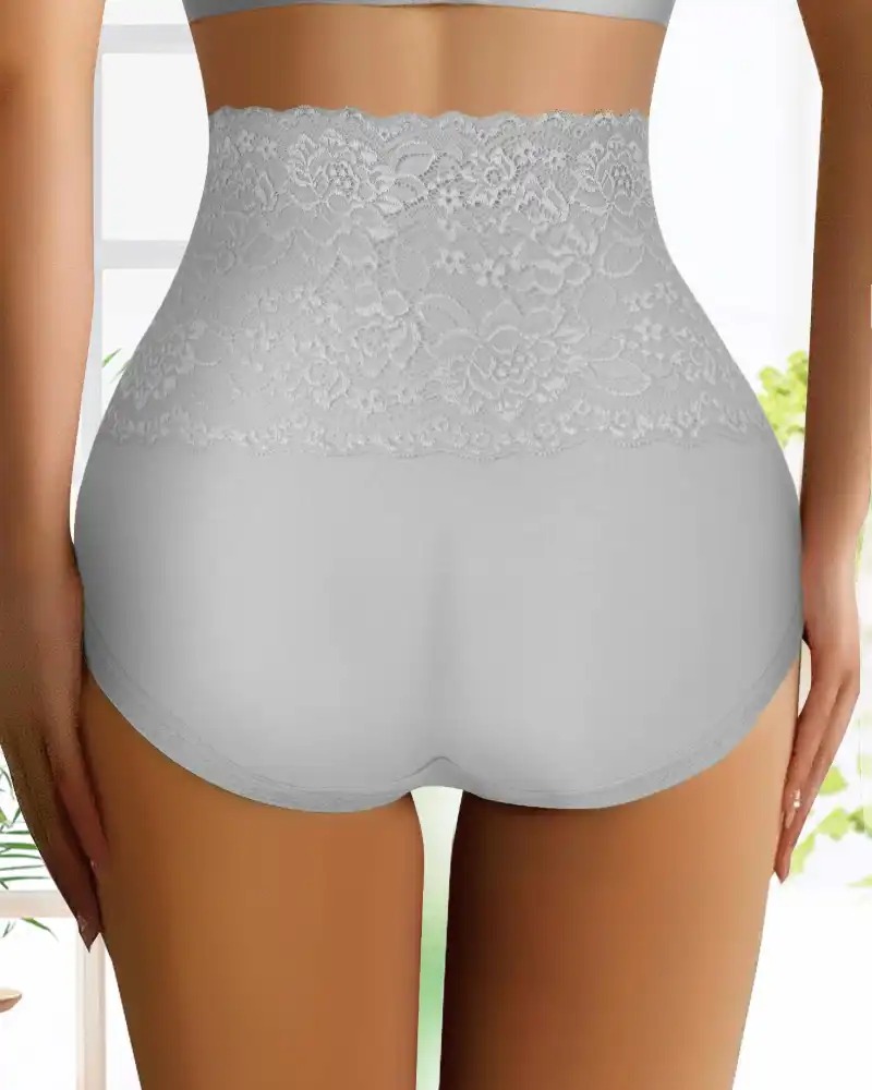 🔥Mother-Days SALE OFF UP TO 50%🔥Women's Floral Lace High Waist Hip Lifting Cotton Briefs (3 Pack / 6 Pack) thumbnail 12