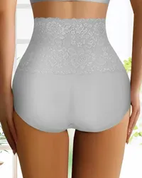 🔥Mother-Days SALE OFF UP TO 50%🔥Women's Floral Lace High Waist Hip Lifting Cotton Briefs (3 Pack / 6 Pack) thumbnail 11