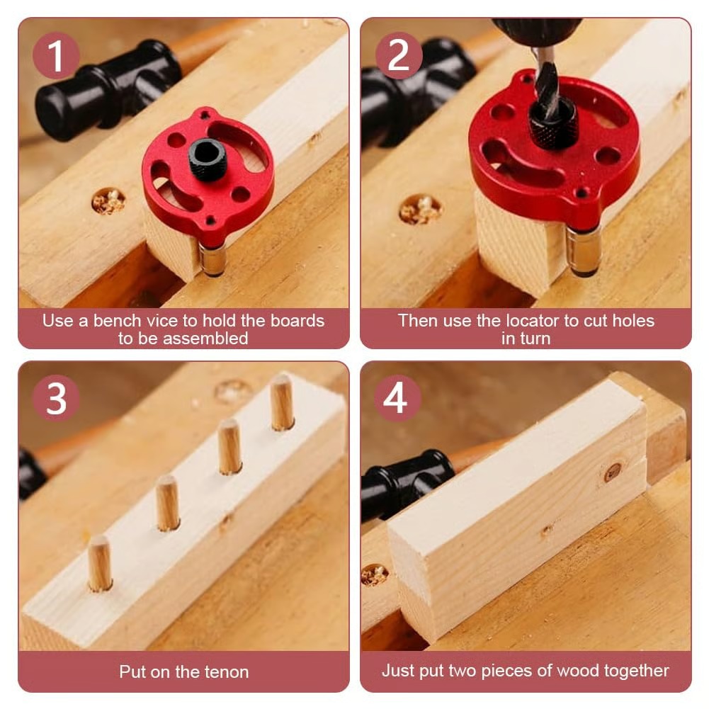 💥 50% OFF Doweling Jig for Woodworking – Drill Straight, No Mistakes! thumbnail 3